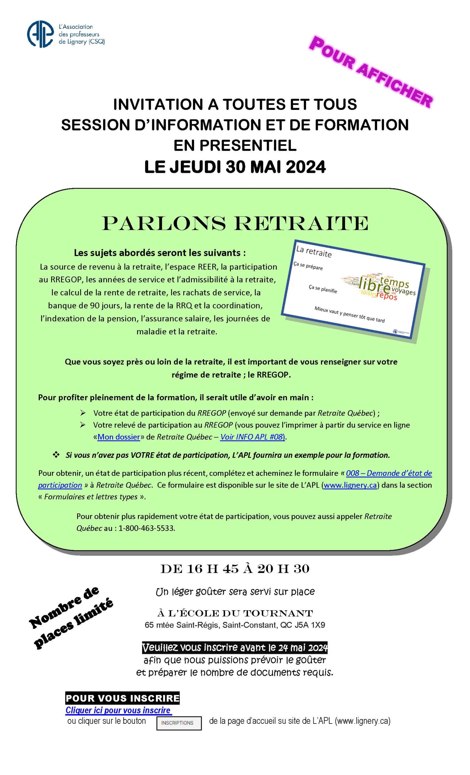 BDD 1er mai 2024 Association des professeurs de Lignery (FSECSQ)