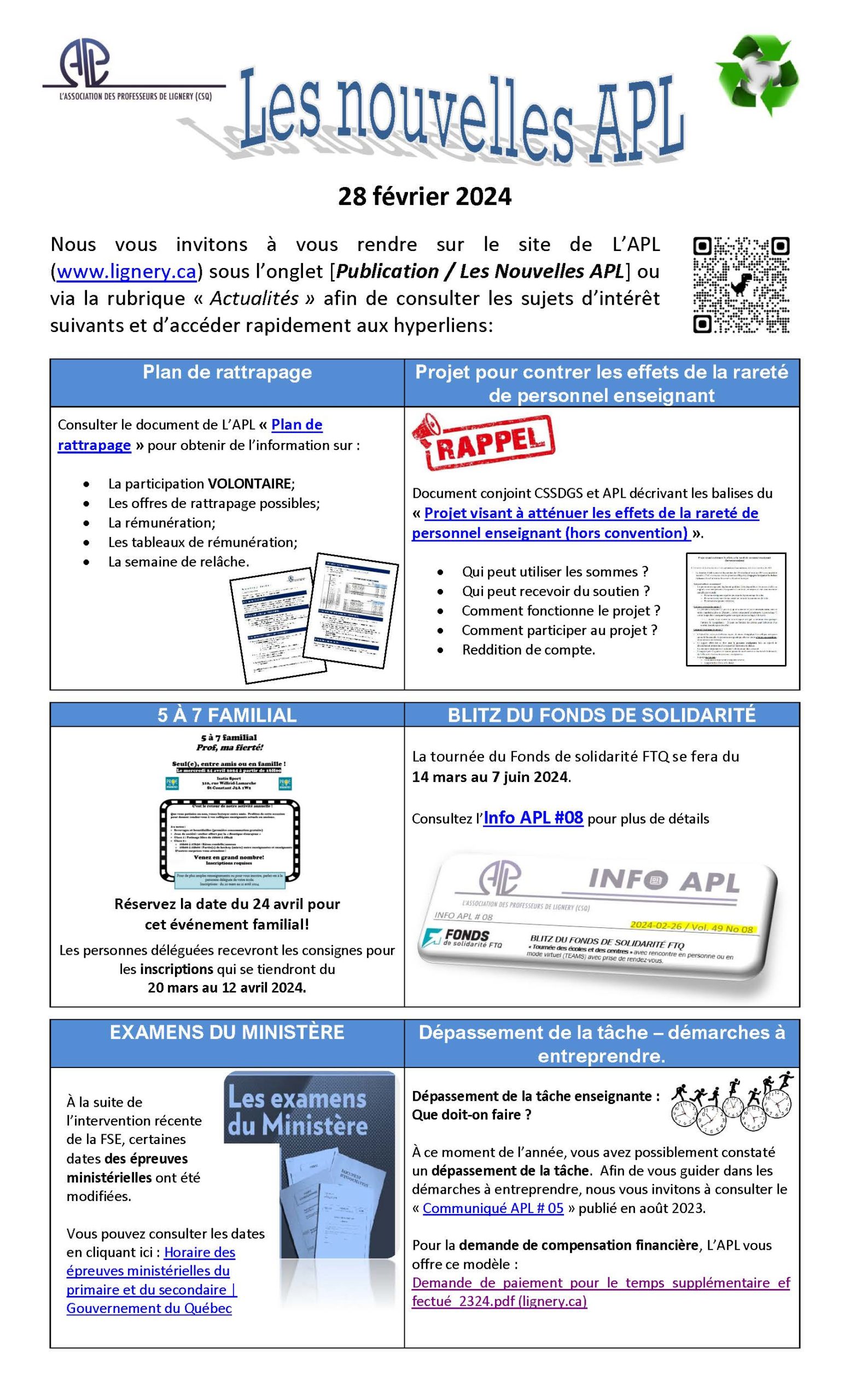 BDD 28 février 2024 Association des professeurs de Lignery (FSECSQ)